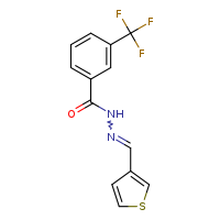 N'-[(E)-thiophen-3-ylmethylidene]-3-(trifluoromethyl)benzohydrazide