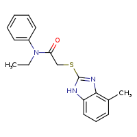 N-ethyl-2-[(4-methyl-1H-1,3-benzodiazol-2-yl)sulfanyl]-N-phenylacetamide