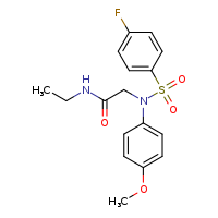 N-ethyl-2-[N-(4-methoxyphenyl)-4-fluorobenzenesulfonamido]acetamide