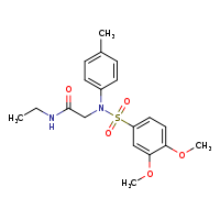 N-ethyl-2-[N-(4-methylphenyl)-3,4-dimethoxybenzenesulfonamido]acetamide