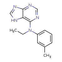 N-ethyl-N-(3-methylphenyl)-7H-purin-6-amine