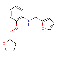 N-(furan-2-ylmethyl)-2-(oxolan-2-ylmethoxy)aniline