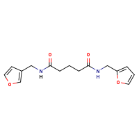N-(furan-2-ylmethyl)-N'-(furan-3-ylmethyl)pentanediamide