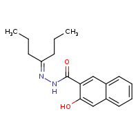 N'-(heptan-4-ylidene)-3-hydroxynaphthalene-2-carbohydrazide