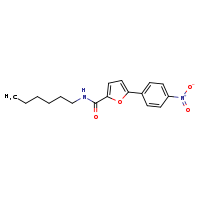 N-hexyl-5-(4-nitrophenyl)furan-2-carboxamide