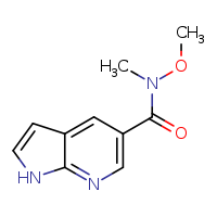 N-methoxy-N-methyl-1H-pyrrolo[2,3-b]pyridine-5-carboxamide