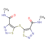 N-methyl-5-{[4-(methylcarbamoyl)-1,2,3-thiadiazol-5-yl]sulfanyl}-1,2,3-thiadiazole-4-carboxamide