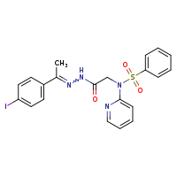 N-({N'-[(1E)-1-(4-iodophenyl)ethylidene]hydrazinecarbonyl}methyl)-N-(pyridin-2-yl)benzenesulfonamide