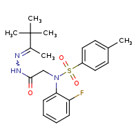 N-({N'-[(2E)-3,3-dimethylbutan-2-ylidene]hydrazinecarbonyl}methyl)-N-(2-fluorophenyl)-4-methylbenzenesulfonamide