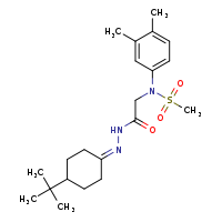 N-{[N'-(4-tert-butylcyclohexylidene)hydrazinecarbonyl]methyl}-N-(3,4-dimethylphenyl)methanesulfonamide
