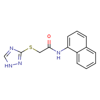 N-(naphthalen-1-yl)-2-(1H-1,2,4-triazol-3-ylsulfanyl)acetamide