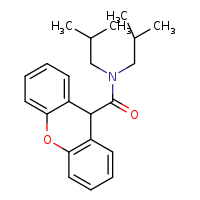 N,N-bis(2-methylpropyl)-9H-xanthene-9-carboxamide