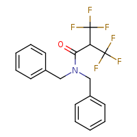 N,N-dibenzyl-3,3,3-trifluoro-2-(trifluoromethyl)propanamide
