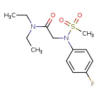 N,N-diethyl-2-[N-(4-fluorophenyl)methanesulfonamido]acetamide