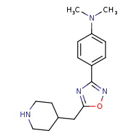 N,N-dimethyl-4-[5-(piperidin-4-ylmethyl)-1,2,4-oxadiazol-3-yl]aniline
