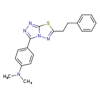 N,N-dimethyl-4-[6-(2-phenylethyl)-[1,2,4]triazolo[3,4-b][1,3,4]thiadiazol-3-yl]aniline