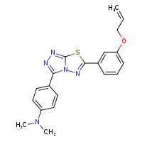 N,N-dimethyl-4-{6-[3-(prop-2-en-1-yloxy)phenyl]-[1,2,4]triazolo[3,4-b][1,3,4]thiadiazol-3-yl}aniline