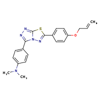 N,N-dimethyl-4-{6-[4-(prop-2-en-1-yloxy)phenyl]-[1,2,4]triazolo[3,4-b][1,3,4]thiadiazol-3-yl}aniline