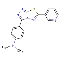 N,N-dimethyl-4-[6-(pyridin-3-yl)-[1,2,4]triazolo[3,4-b][1,3,4]thiadiazol-3-yl]aniline