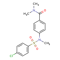 N,N-dimethyl-4-(N-methyl-4-chlorobenzenesulfonamido)benzamide