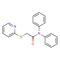 N,N-diphenyl-2-(pyridin-2-ylsulfanyl)acetamide