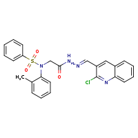 N-({N'-[(E)-(2-chloroquinolin-3-yl)methylidene]hydrazinecarbonyl}methyl)-N-(2-methylphenyl)benzenesulfonamide
