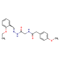 N-({N'-[(E)-(2-ethoxyphenyl)methylidene]hydrazinecarbonyl}methyl)-2-(4-methoxyphenyl)acetamide