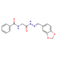 N-({N'-[(E)-2H-1,3-benzodioxol-5-ylmethylidene]hydrazinecarbonyl}methyl)benzamide