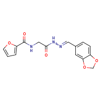 N-({N'-[(E)-2H-1,3-benzodioxol-5-ylmethylidene]hydrazinecarbonyl}methyl)furan-2-carboxamide