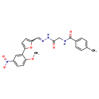 N-({N'-[(E)-[5-(2-methoxy-5-nitrophenyl)furan-2-yl]methylidene]hydrazinecarbonyl}methyl)-4-methylbenzamide