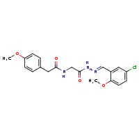 N-({N'-[(E)-(5-chloro-2-methoxyphenyl)methylidene]hydrazinecarbonyl}methyl)-2-(4-methoxyphenyl)acetamide