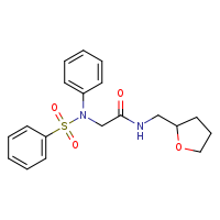 N-(oxolan-2-ylmethyl)-2-(N-phenylbenzenesulfonamido)acetamide