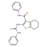 N-phenyl-2-[(phenylcarbamothioyl)amino]-4,5,6,7-tetrahydro-1-benzothiophene-3-carboxamide
