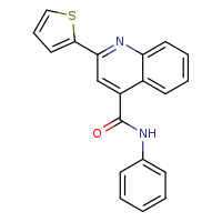 N-phenyl-2-(thiophen-2-yl)quinoline-4-carboxamide