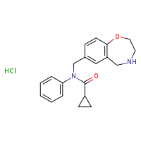 N-phenyl-N-(2,3,4,5-tetrahydro-1,4-benzoxazepin-7-ylmethyl)cyclopropanecarboxamide hydrochloride