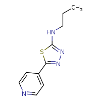 N-propyl-5-(pyridin-4-yl)-1,3,4-thiadiazol-2-amine