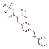 N-tert-butyl-2-{2-ethoxy-4-[(phenylamino)methyl]phenoxy}acetamide
