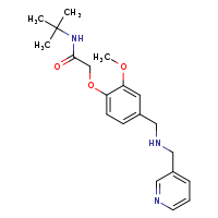N-tert-butyl-2-(2-methoxy-4-{[(pyridin-3-ylmethyl)amino]methyl}phenoxy)acetamide
