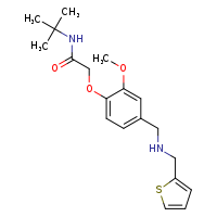 N-tert-butyl-2-(2-methoxy-4-{[(thiophen-2-ylmethyl)amino]methyl}phenoxy)acetamide
