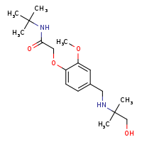 N-tert-butyl-2-(4-{[(1-hydroxy-2-methylpropan-2-yl)amino]methyl}-2-methoxyphenoxy)acetamide