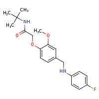 N-tert-butyl-2-(4-{[(4-fluorophenyl)amino]methyl}-2-methoxyphenoxy)acetamide