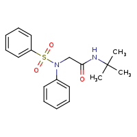 N-tert-butyl-2-(N-phenylbenzenesulfonamido)acetamide