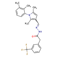 N'-[(Z)-[1-(2,3-dimethylphenyl)-2,5-dimethylpyrrol-3-yl]methylidene]-2-[3-(trifluoromethyl)phenyl]acetohydrazide