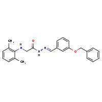 N'-[(Z)-[3-(benzyloxy)phenyl]methylidene]-2-[(2,6-dimethylphenyl)amino]acetohydrazide
