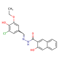 N'-[(Z)-(3-chloro-5-ethoxy-4-hydroxyphenyl)methylidene]-3-hydroxynaphthalene-2-carbohydrazide