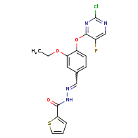 N'-[(Z)-{4-[(2-chloro-5-fluoropyrimidin-4-yl)oxy]-3-ethoxyphenyl}methylidene]thiophene-2-carbohydrazide