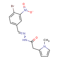 N'-[(Z)-(4-bromo-3-nitrophenyl)methylidene]-2-(1-methylpyrrol-2-yl)acetohydrazide