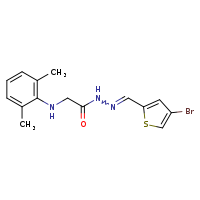 N'-[(Z)-(4-bromothiophen-2-yl)methylidene]-2-[(2,6-dimethylphenyl)amino]acetohydrazide