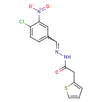 N'-[(Z)-(4-chloro-3-nitrophenyl)methylidene]-2-(thiophen-2-yl)acetohydrazide