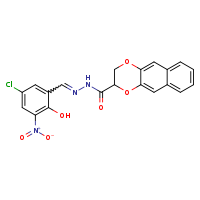 N'-[(Z)-(5-chloro-2-hydroxy-3-nitrophenyl)methylidene]-2H,3H-naphtho[2,3-b][1,4]dioxine-2-carbohydrazide